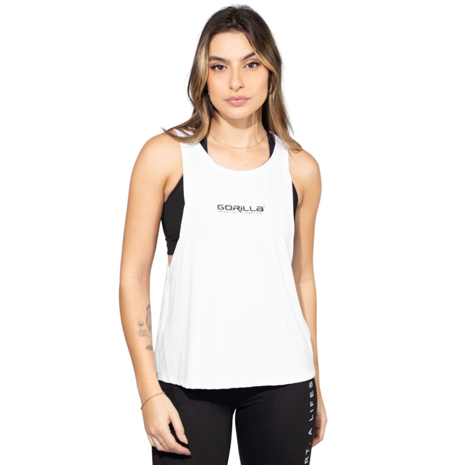 Camiseta Regata Gorilla Boxer Feminina - Foto 1