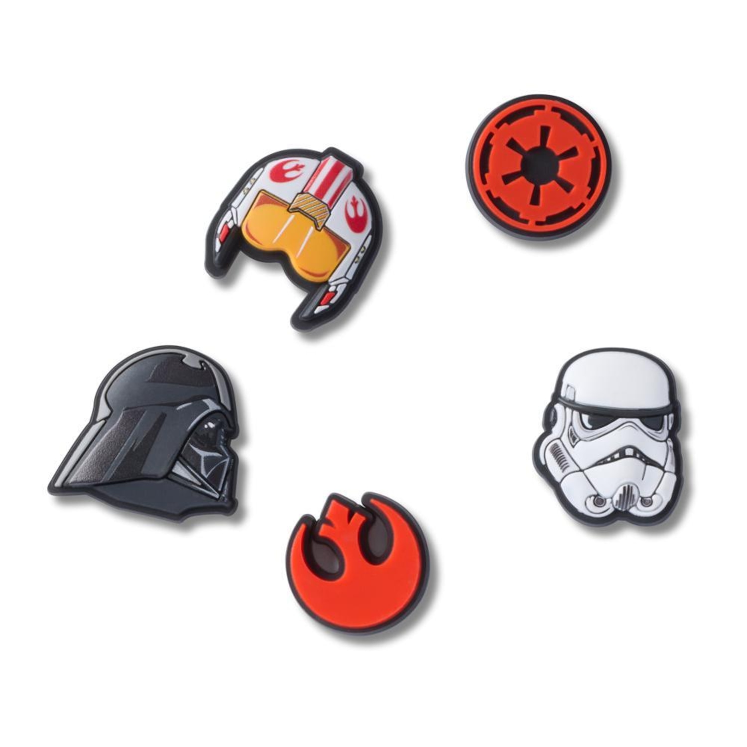 Jibbitz™ Símbolos Star Wars Pack Com 5 Peças Único - Unissex - Foto 1