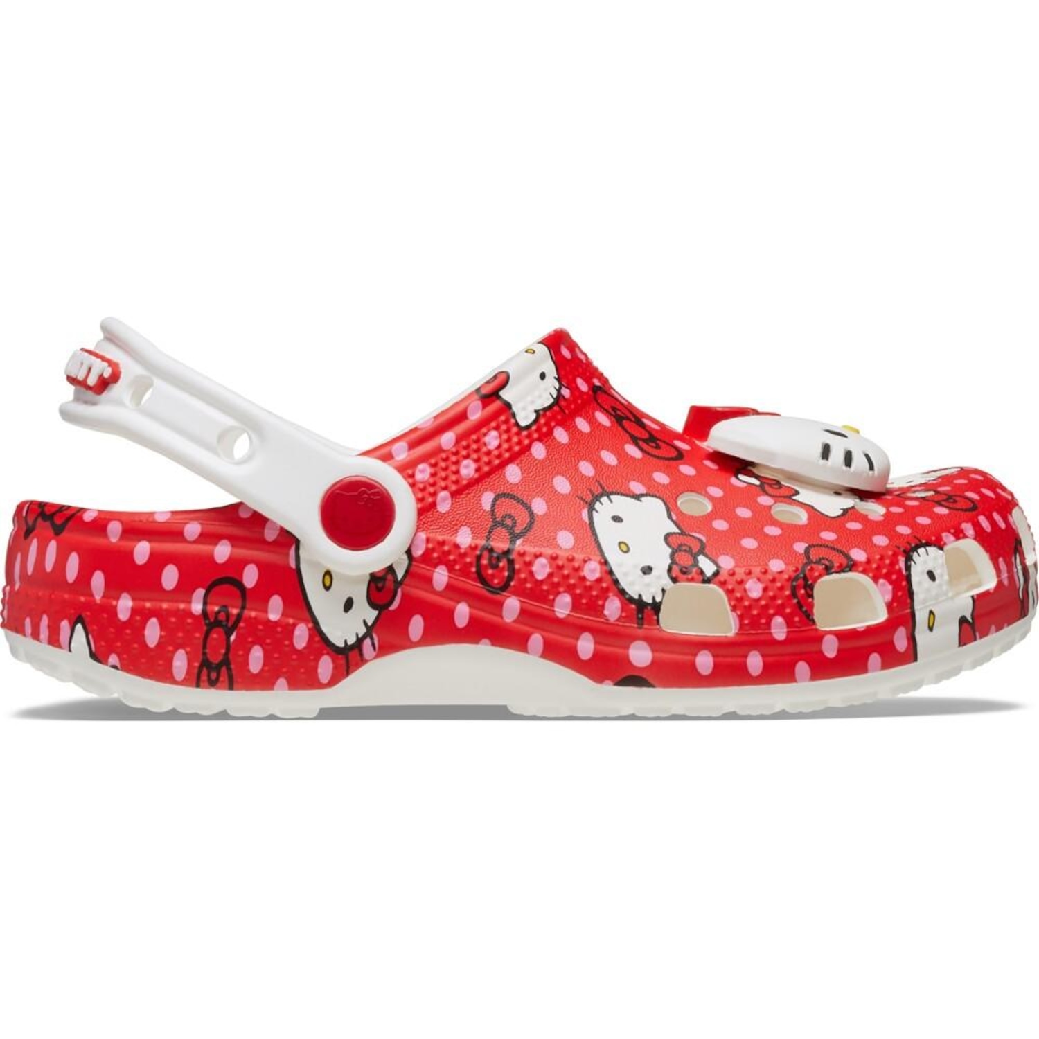 Sandália Crocs Hello Kitty Classic Clog T Multi - Infantil - Foto 1