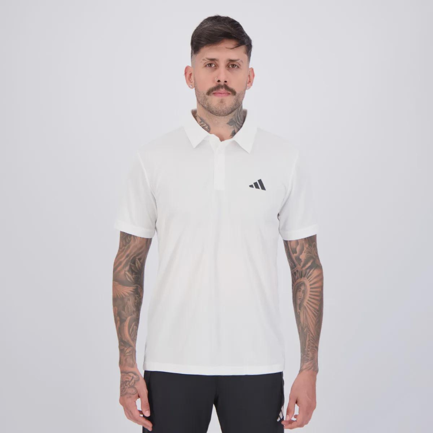 Camisa Polo adidas Tennis Logo Masculina - Foto 1