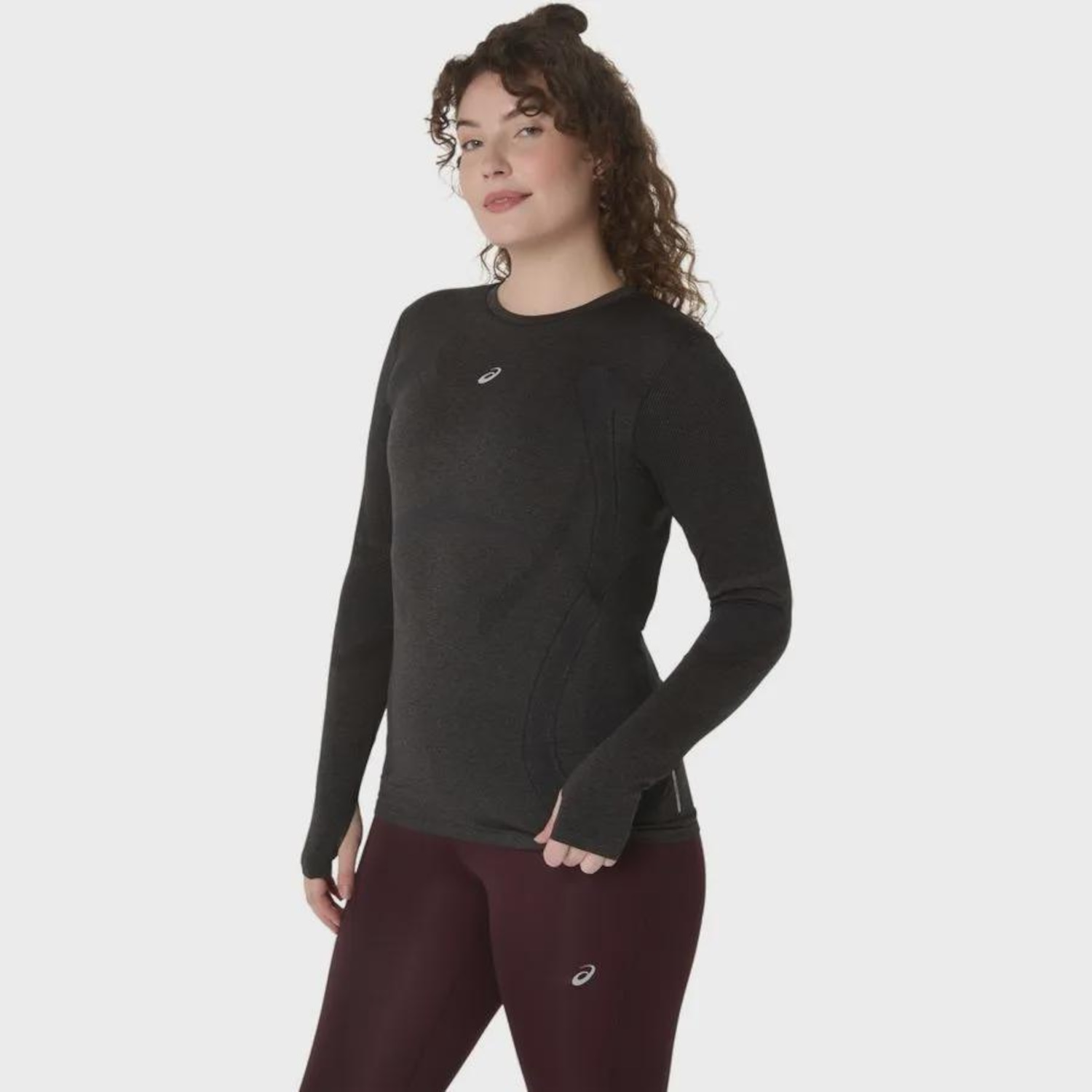 Camiseta ASICS Manga Longa Road Seamless Feminino - Foto 1