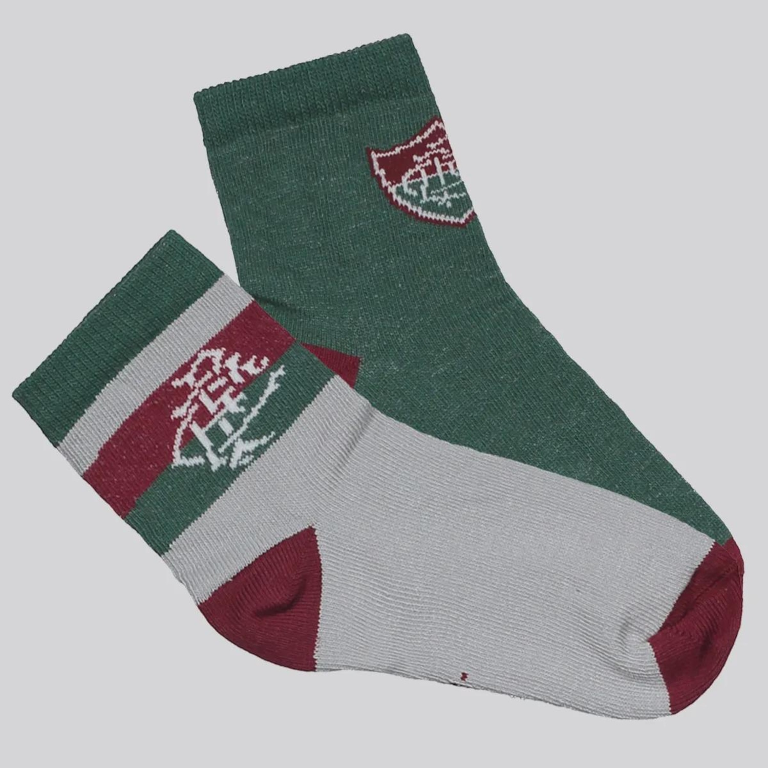 Kit Meias Fluminense 2 Pares Infantil - Foto 1
