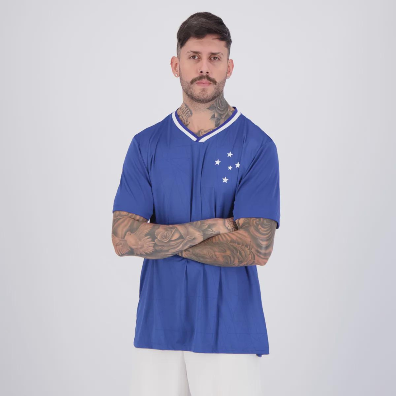 Camisa Do Cruzeiro Celeste - Masculina - Foto 3