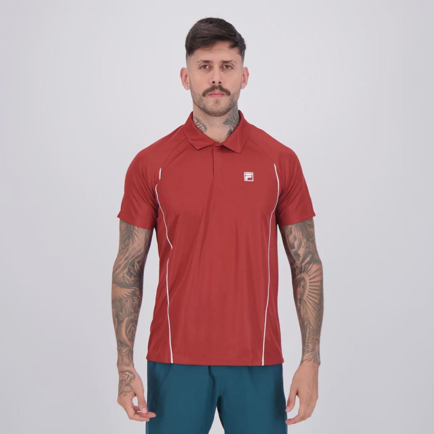 Camisa Polo Fila Match Masculina - Foto 1