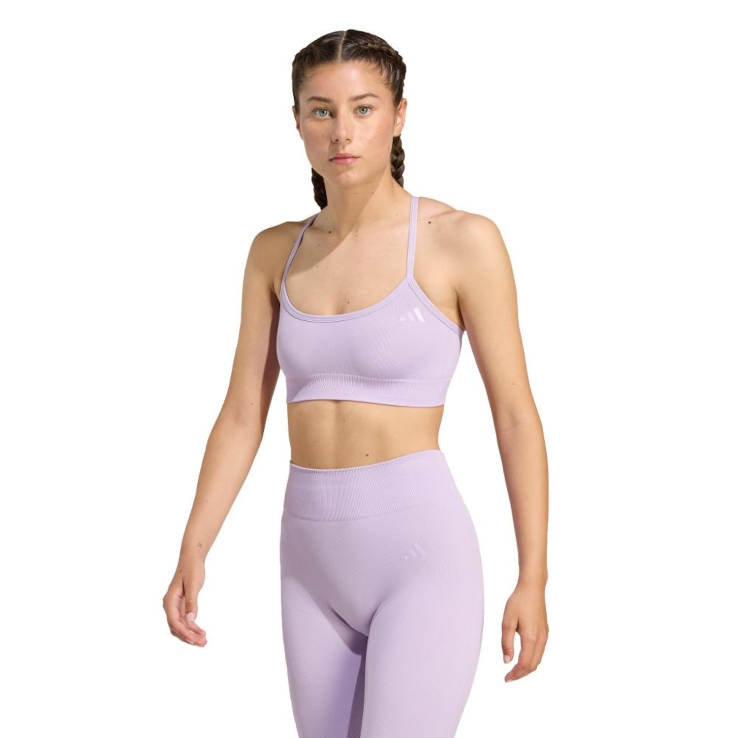 Top adidas de Suporte Leve em Malha Workout Essentials Feminino - Foto 1