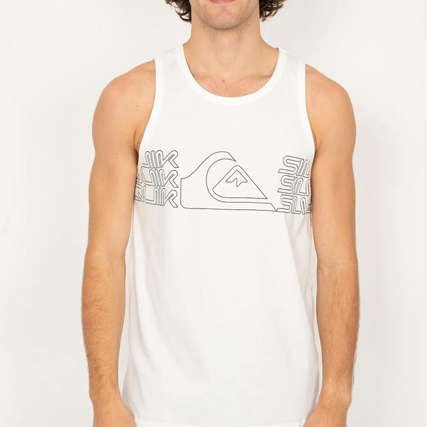 Camiseta Regata Quiksilver Big Block Masculina - Foto 1