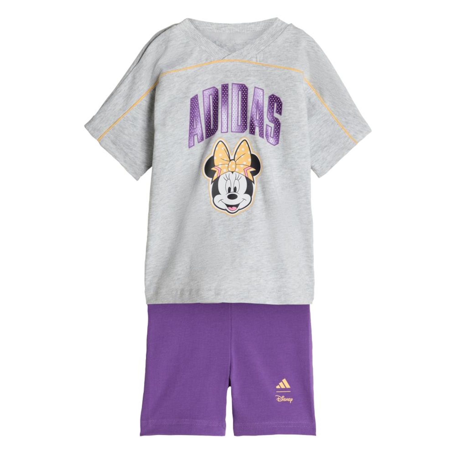 Conjunto Camiseta e Parte de Baixo adidas Disney Minnie Mouse Infantil - Foto 1