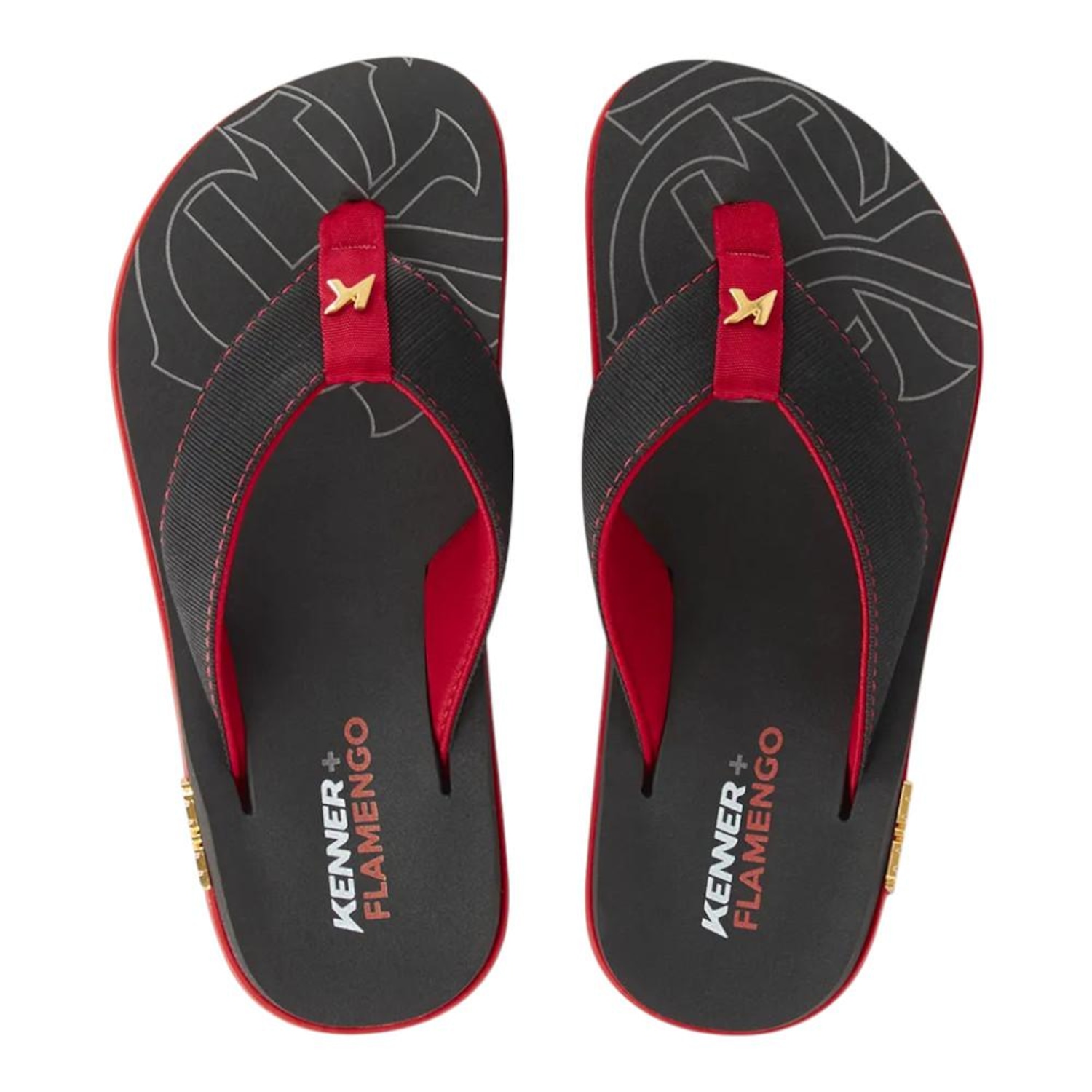 Chinelo Kenner Collab Flamengo Kivah Masculino - Foto 1