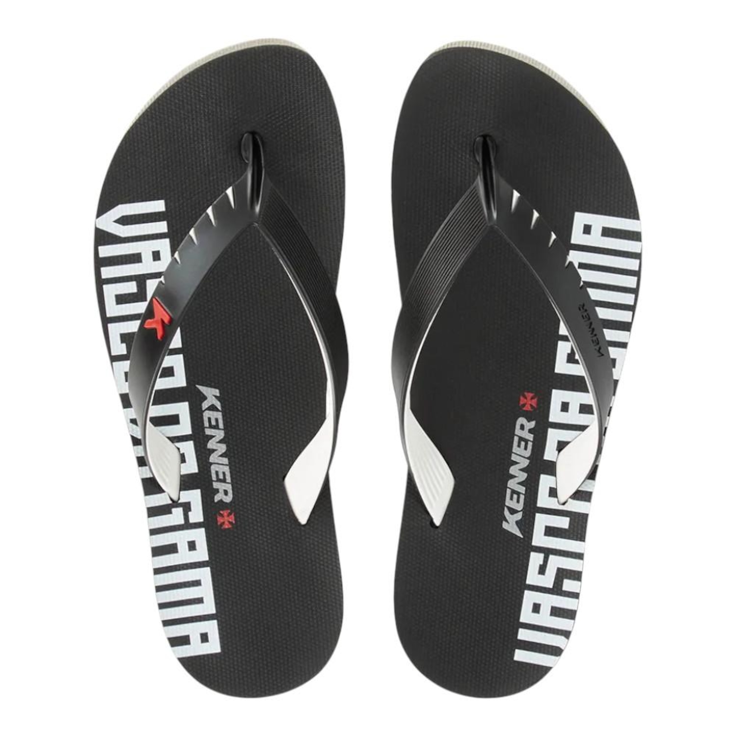 Chinelo Kenner Red Collab Vasco Da Gama Masculino - Foto 1