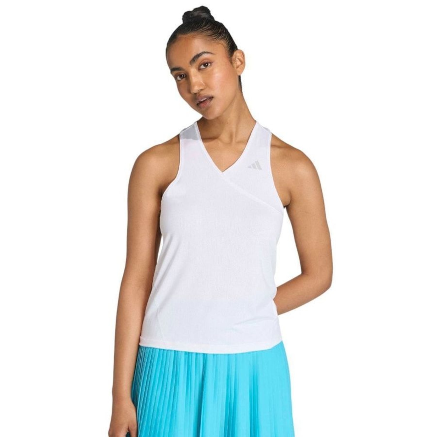 Camiseta Regata Club V adidas Feminina - Foto 1