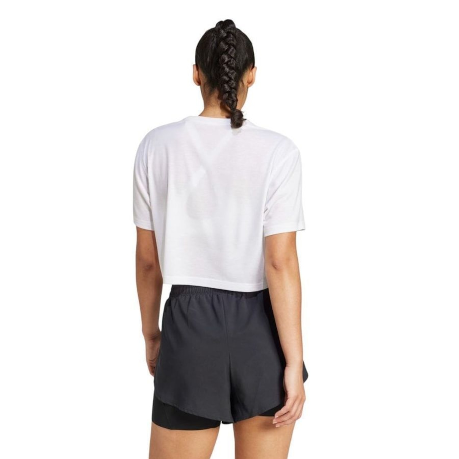 Camiseta Cropped Boxy Essentials adidas Feminina - Foto 2