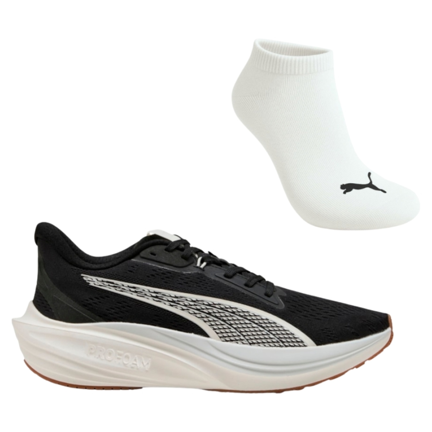Kit Tênis Masculino Puma Darter Pro Archive + Meia - Foto 1