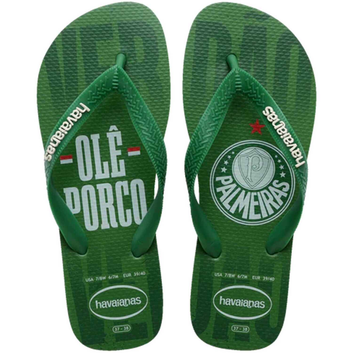 Chinelo Havaianas Top Times Palmeiras - Foto 1