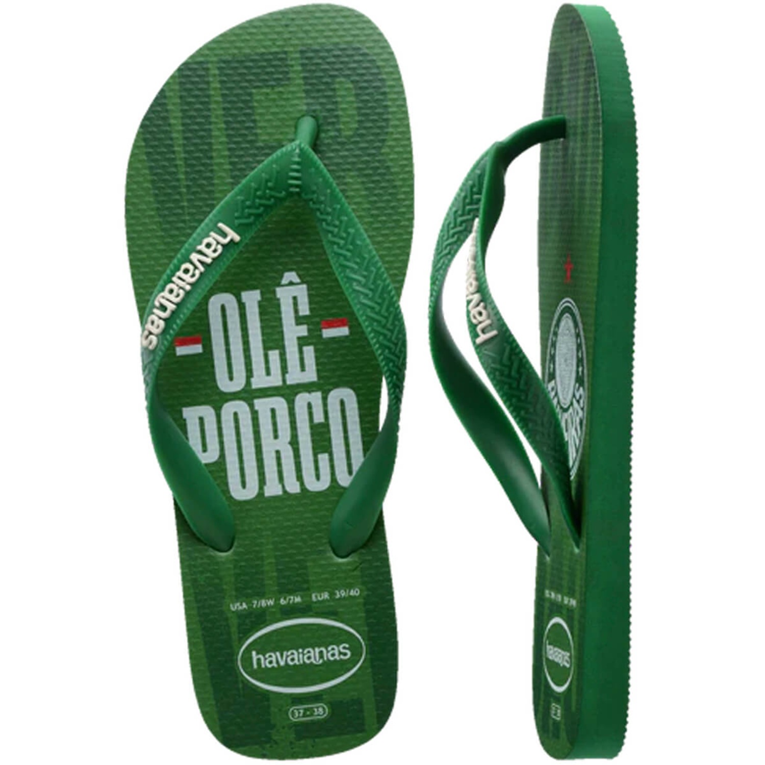 Chinelo Havaianas Top Times Palmeiras - Foto 2