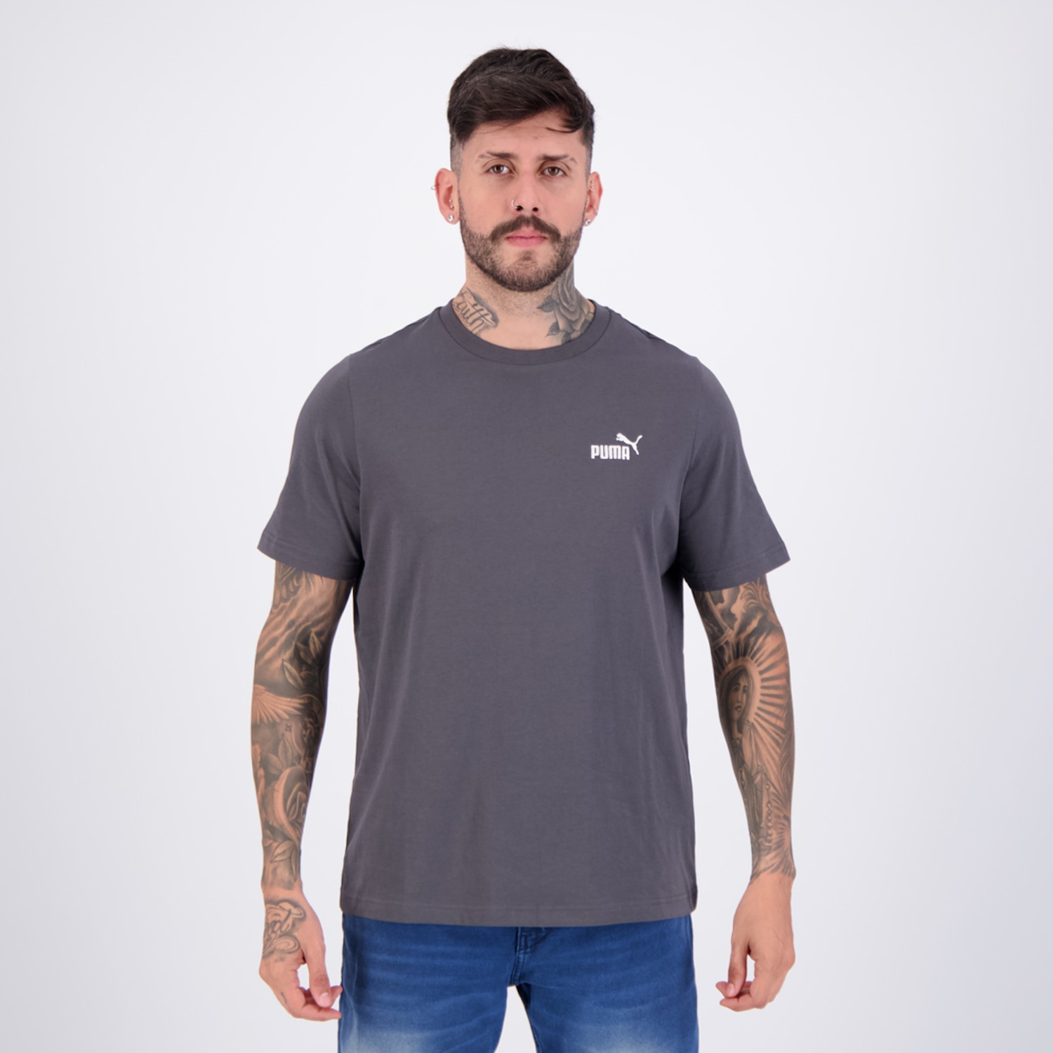 Camiseta Puma ESS No. 1 Masculina - Foto 1