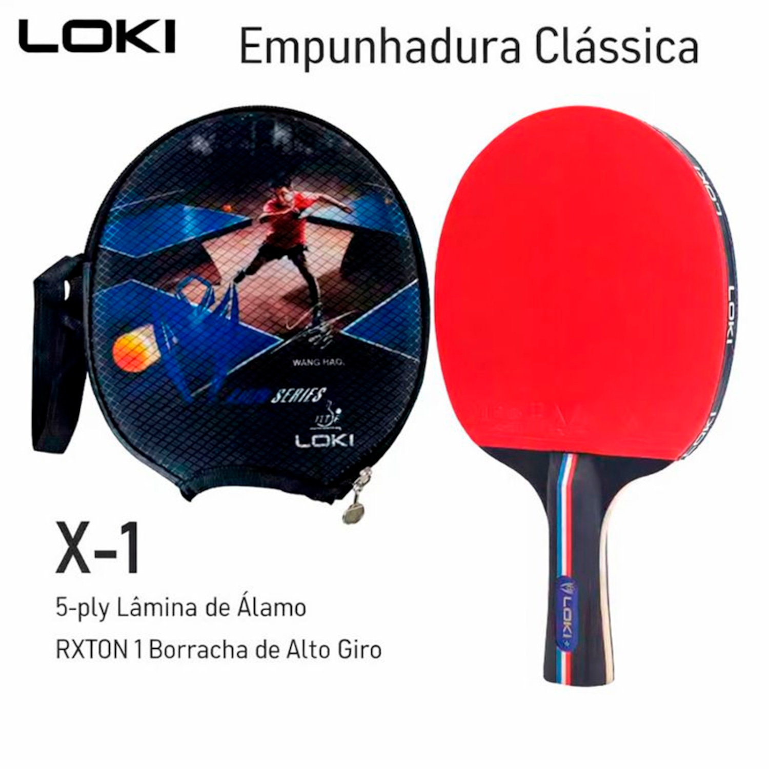 Raquetes De Tênis De Mesa Loki X1 Wang Hao - Foto 3