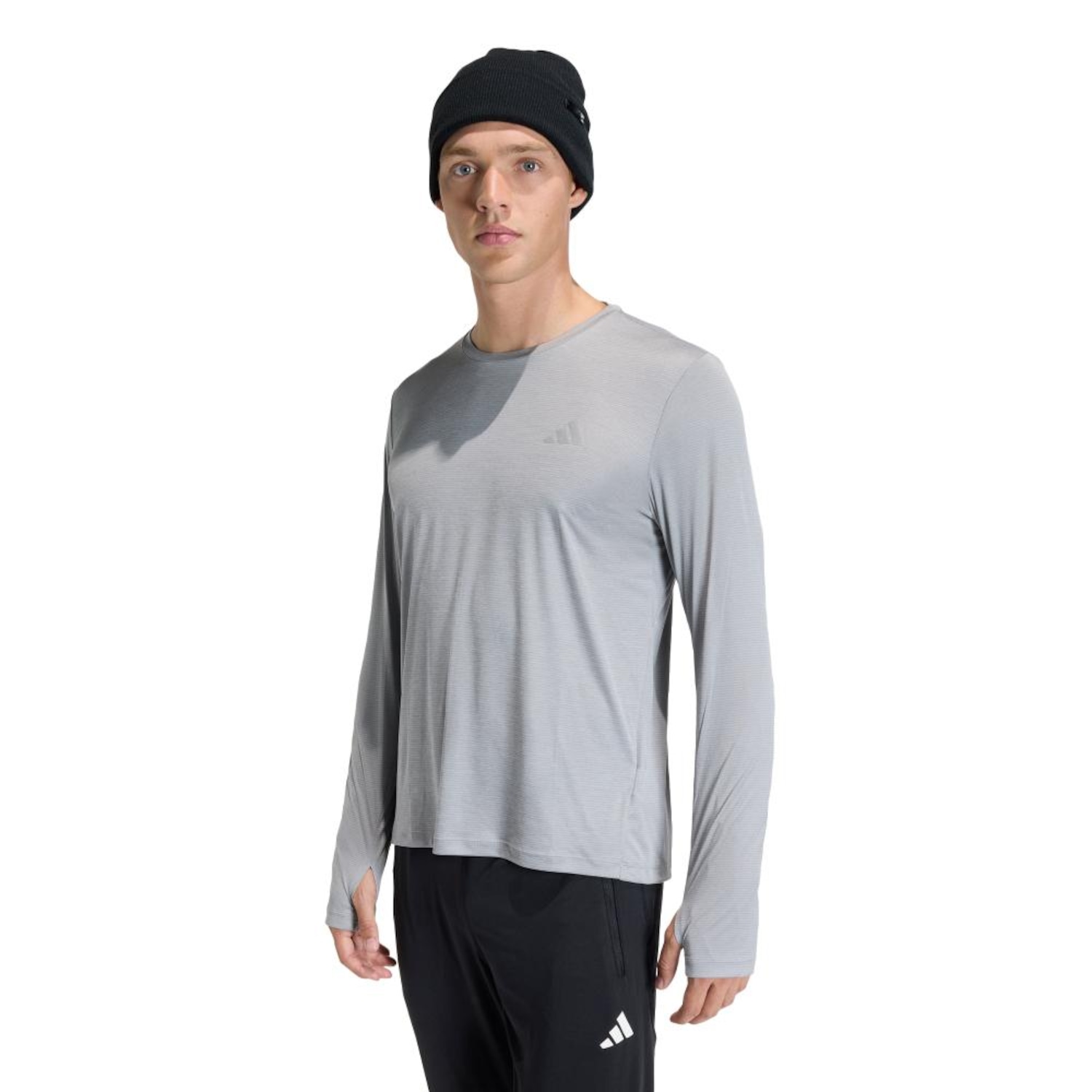 Camiseta adidas Manga Longa adi365 Running Essentials Masculina - Foto 1
