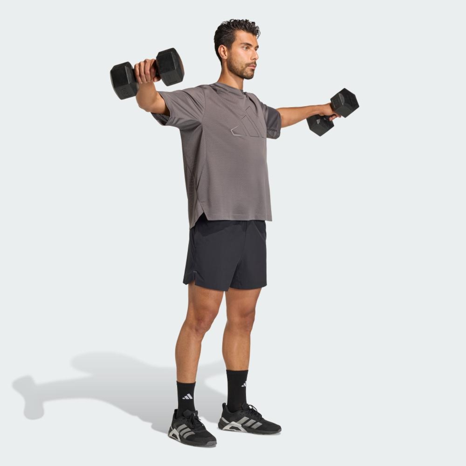 Camiseta adidas D4T Power Essentials Workout Masculina - Foto 4