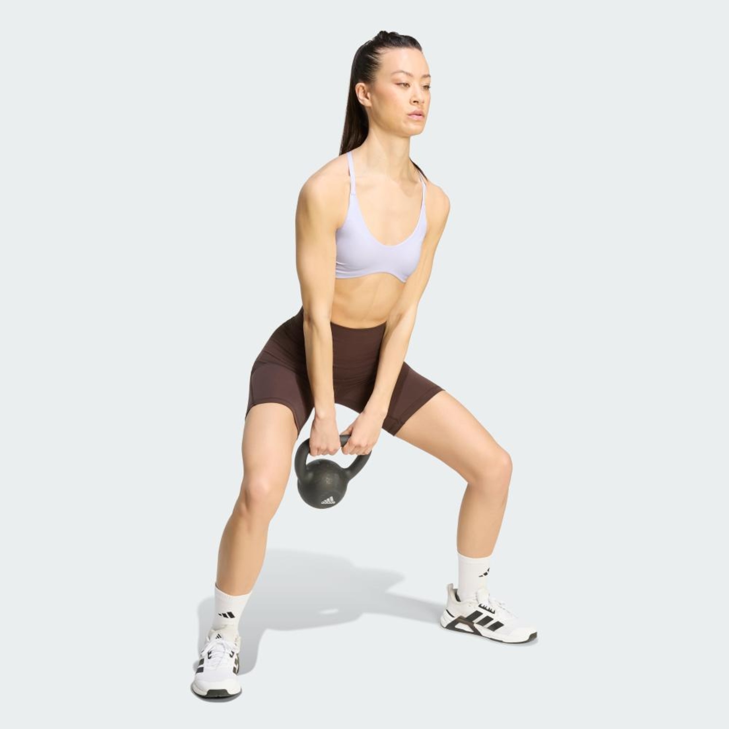 Top adidas Sustentação Leve Optime Essentials Workout Feminino - Foto 4