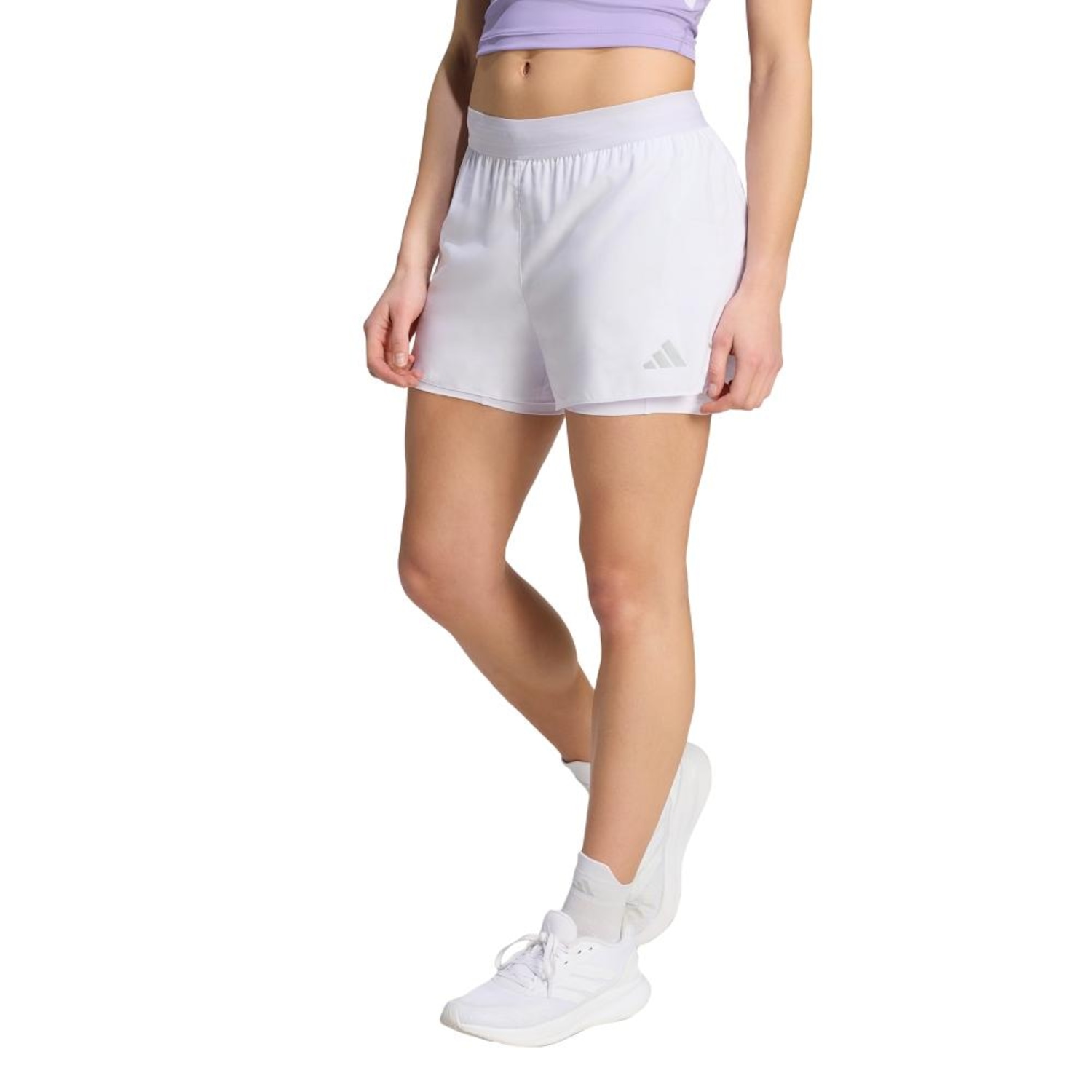 Shorts adidas adi365 Running Essentials 2 em 1 Feminino - Foto 1