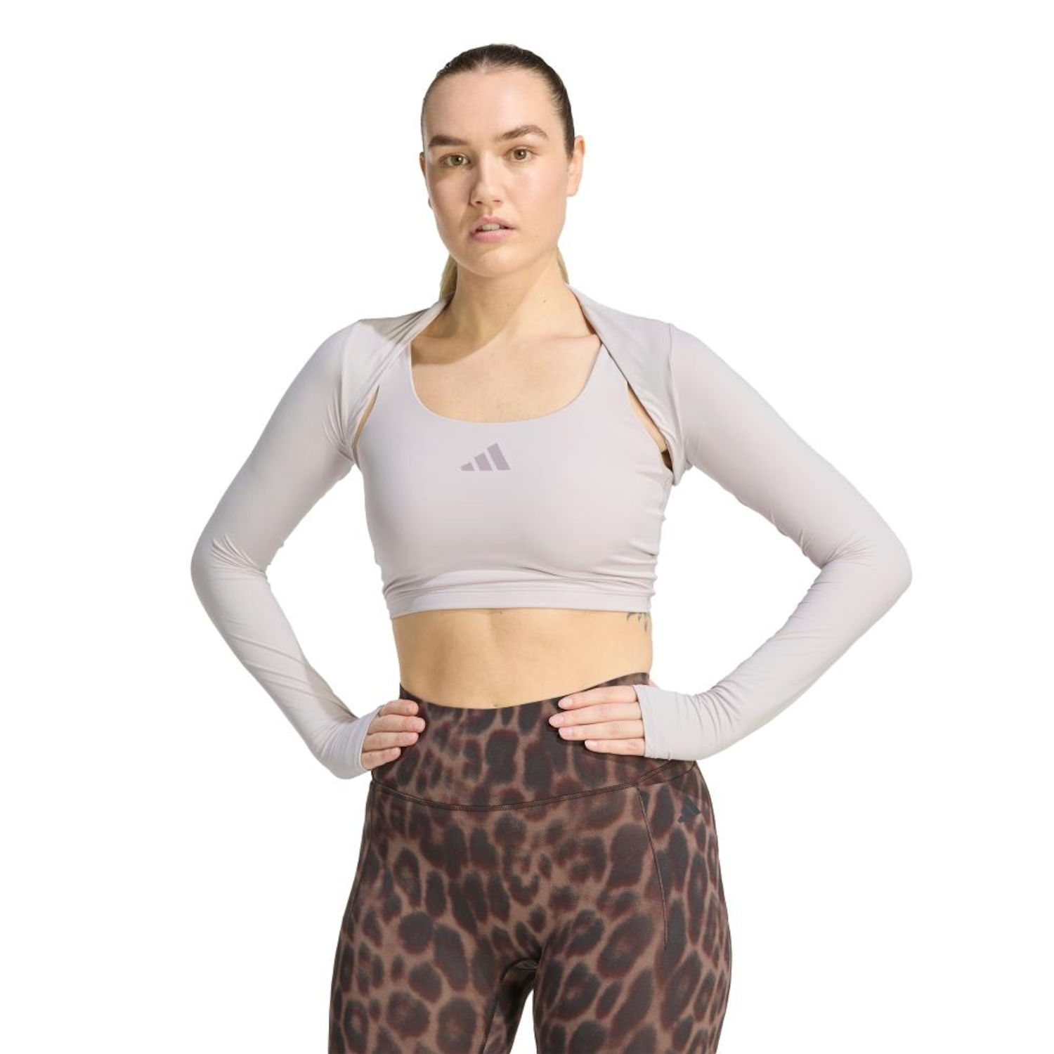 Bolero adidas Power Essentials Workout Contour Shrug Feminino - Foto 1