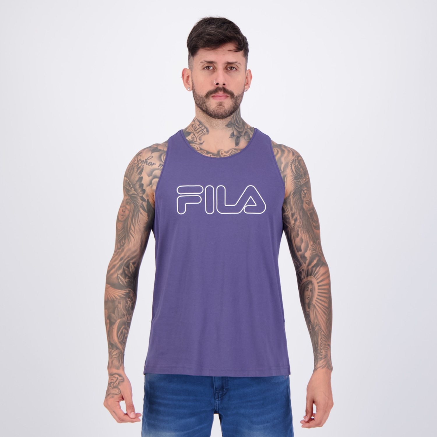 Regata Fila Letter Outline Masculina - Foto 1