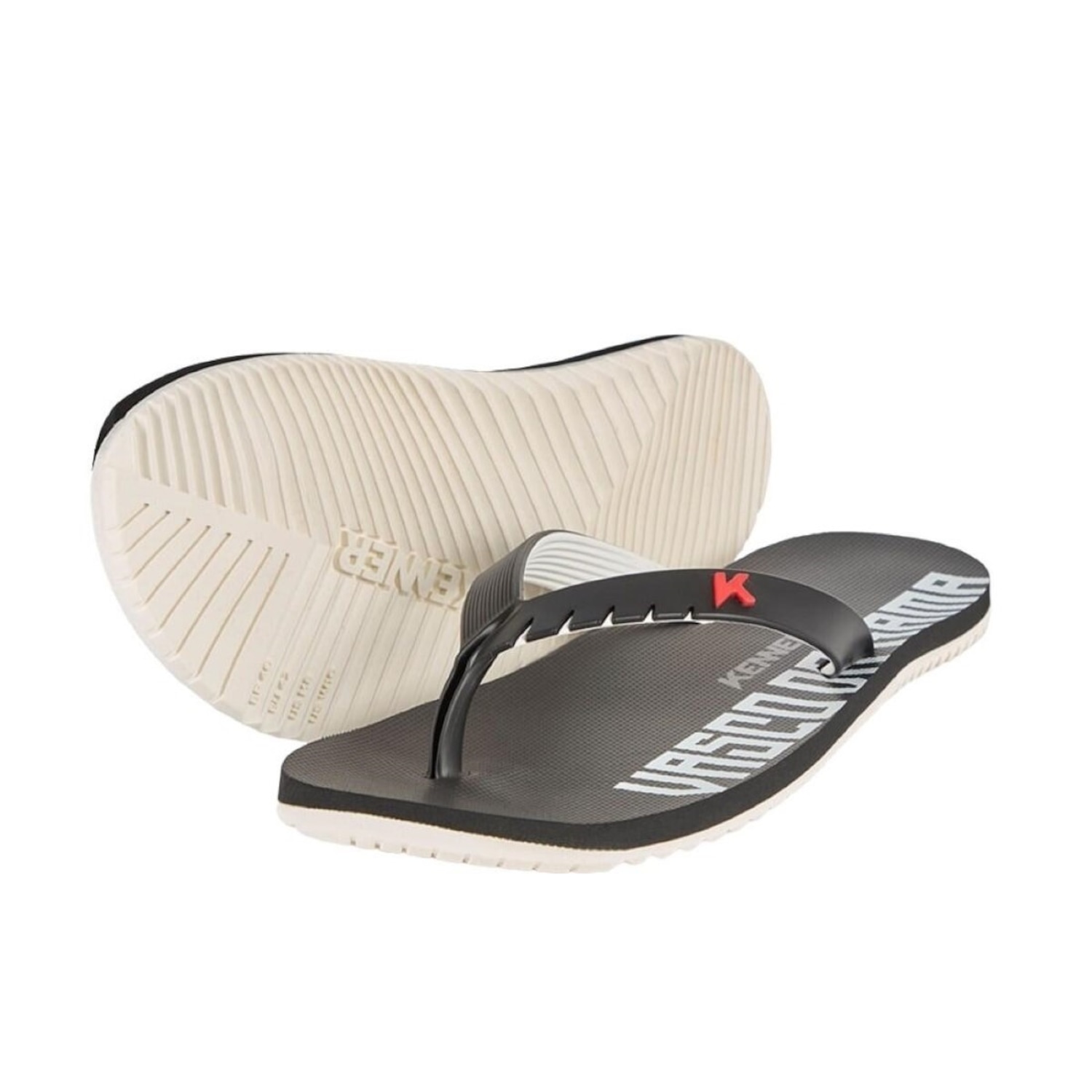 Chinelo Do Vasco Da Gama Kenner Red Collab - Masculino - Foto 1