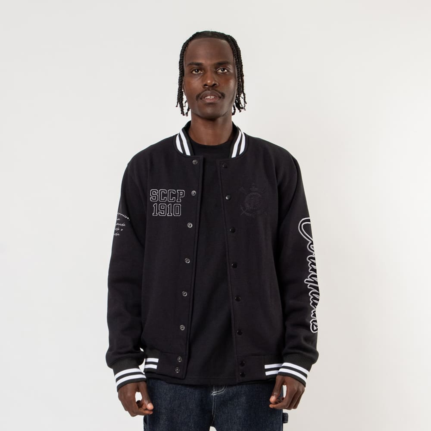 Blusão Moletom Do Corinthians Surf Center College Timão - Masculino - Foto 4