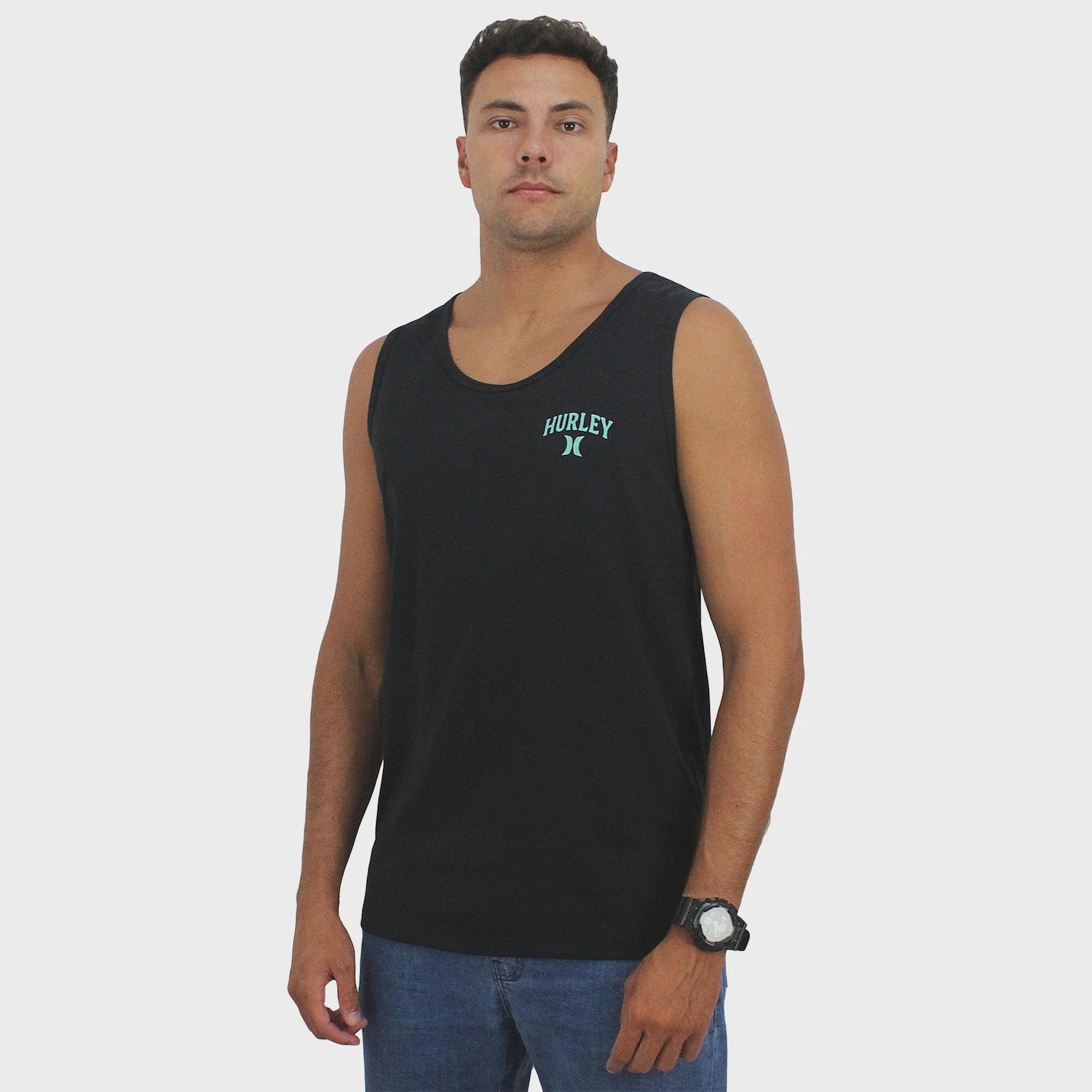 Camiseta Regata Hurley Supply Co Black - Masculina - Foto 1