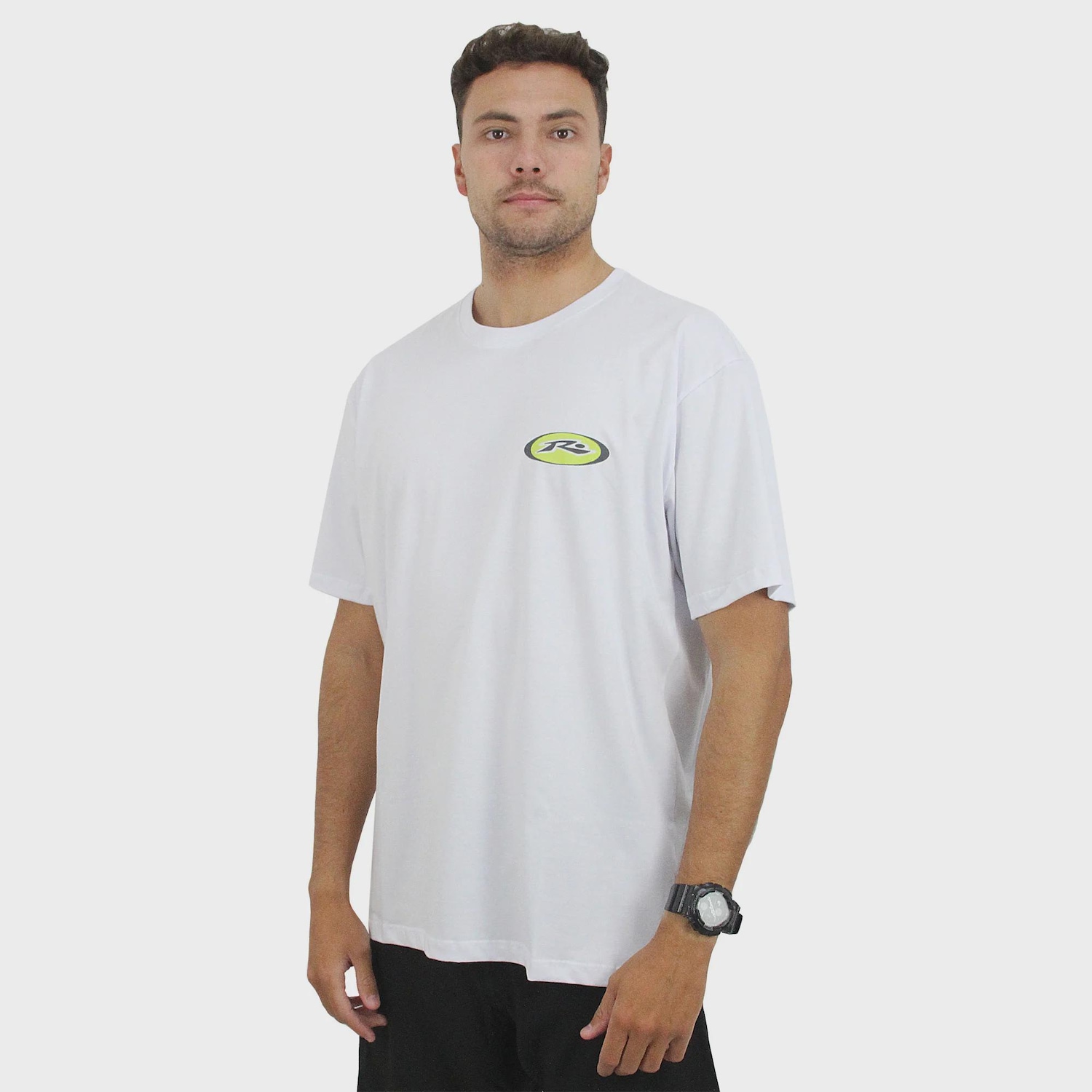 Camiseta Extra Grande Rusty Iri Eye White - Masculina - Foto 1