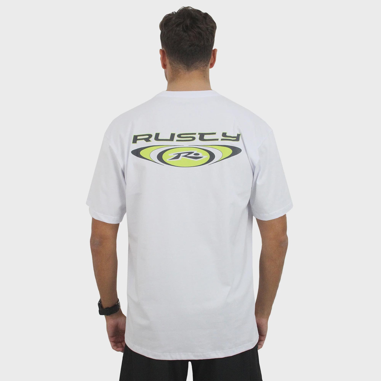 Camiseta Extra Grande Rusty Iri Eye White - Masculina - Foto 2