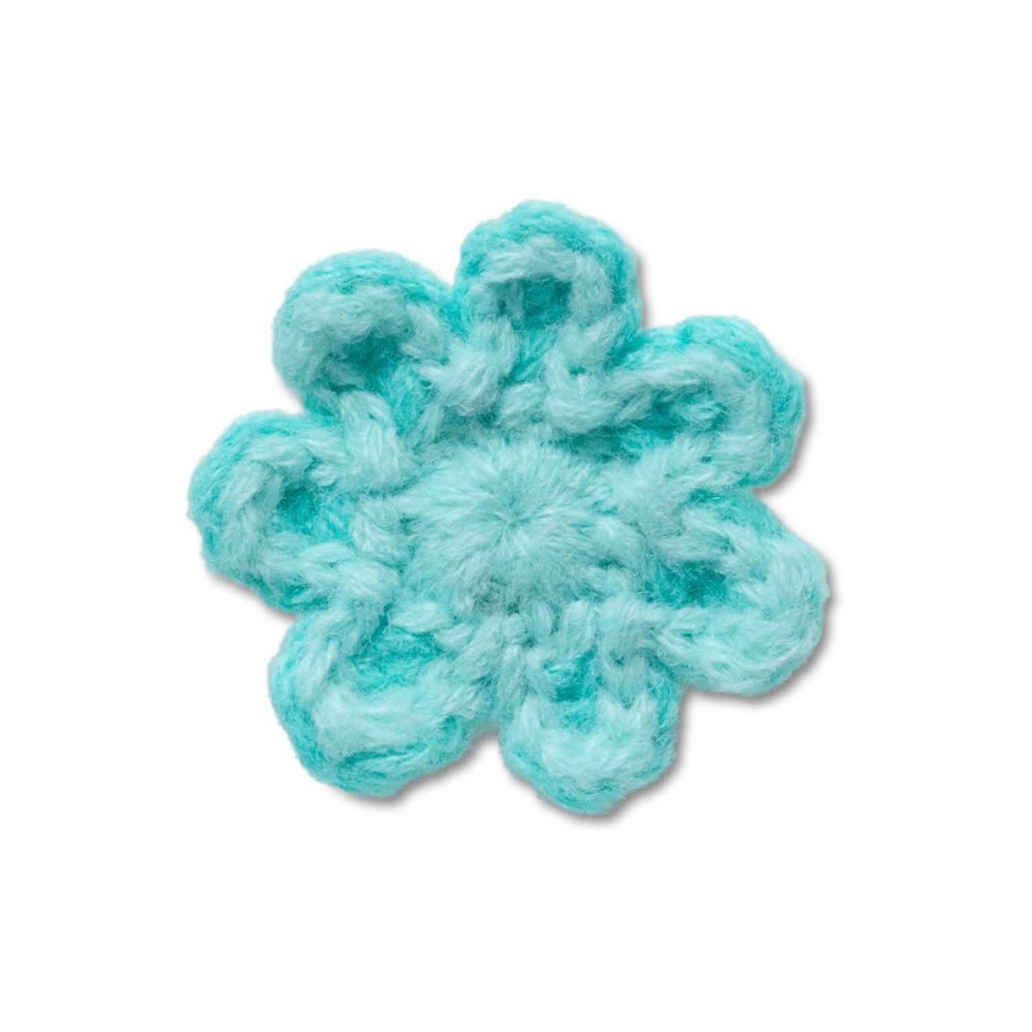 Jibbitz Crocs Flor Azul de Crochê - Foto 1