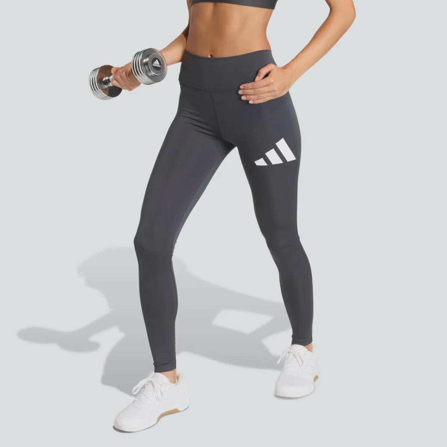Calça Legging Adidas WE BL 1/1 L Feminina - Foto 1