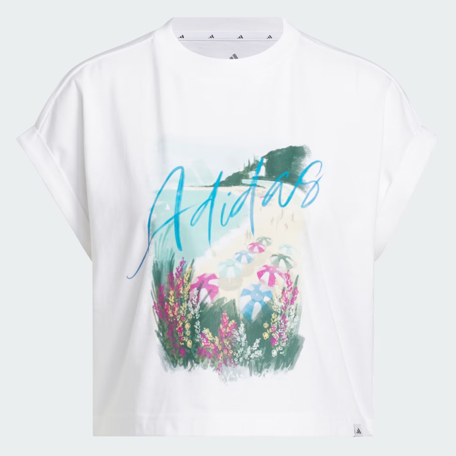 Camiseta Cropped adidas Destiadi 30 T Feminina - Foto 4
