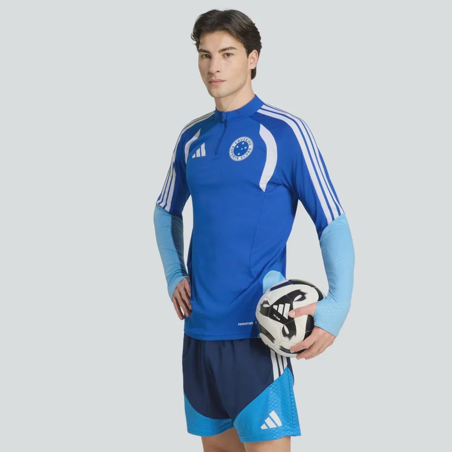 Jaqueta adidas Cruzeiro Treino Atleta 2026 Masculina - Foto 1