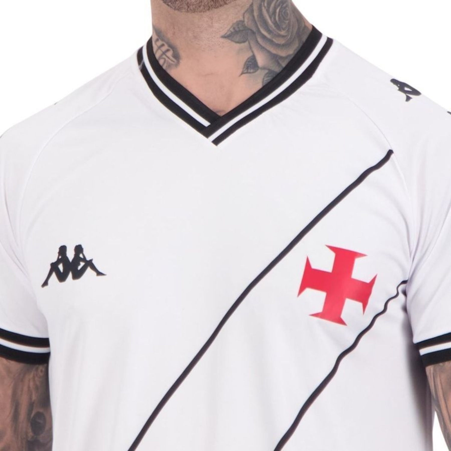 Camisa Kappa Vasco Supporter Tradition Masculina - Foto 3