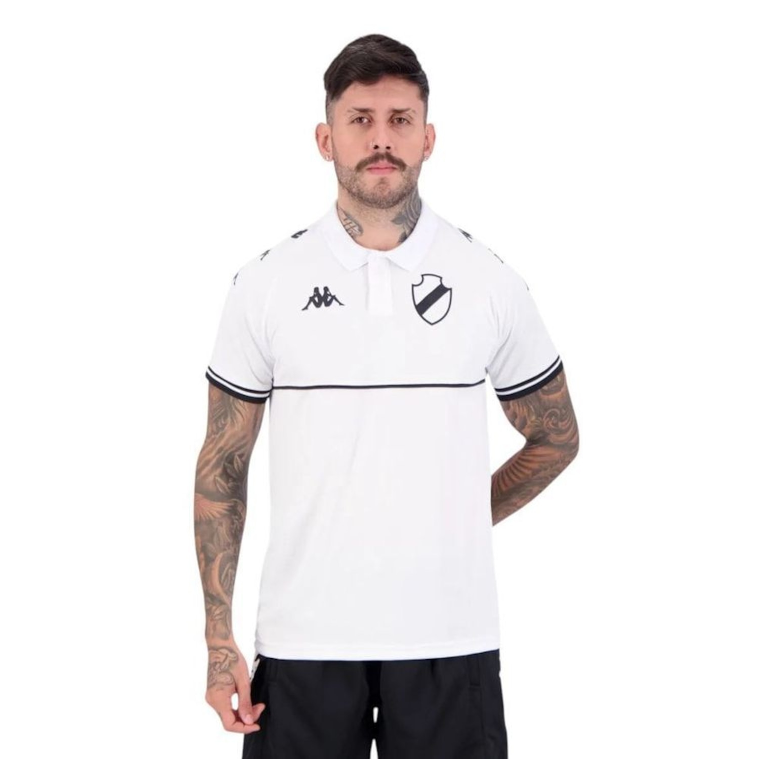 Camisa Polo Kappa Vasco Monochromatic Masculina - Foto 1