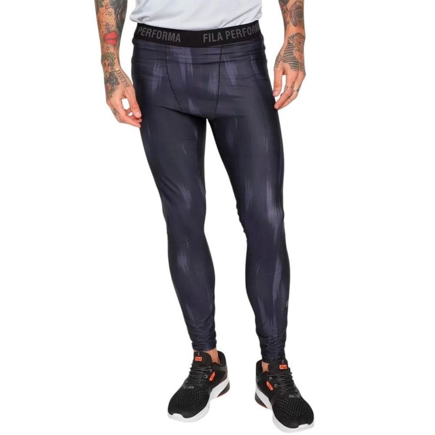 Calça Legging Fila Compress Skin Masculina - Foto 1
