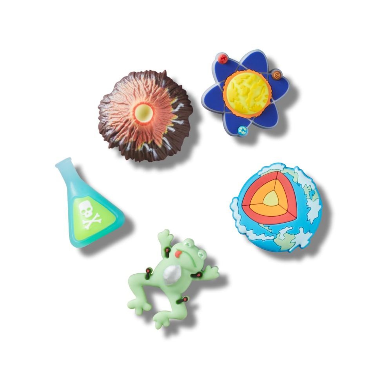 Kit Jibbitz Feira de Ciências Pack com 5 Peças - Foto 1
