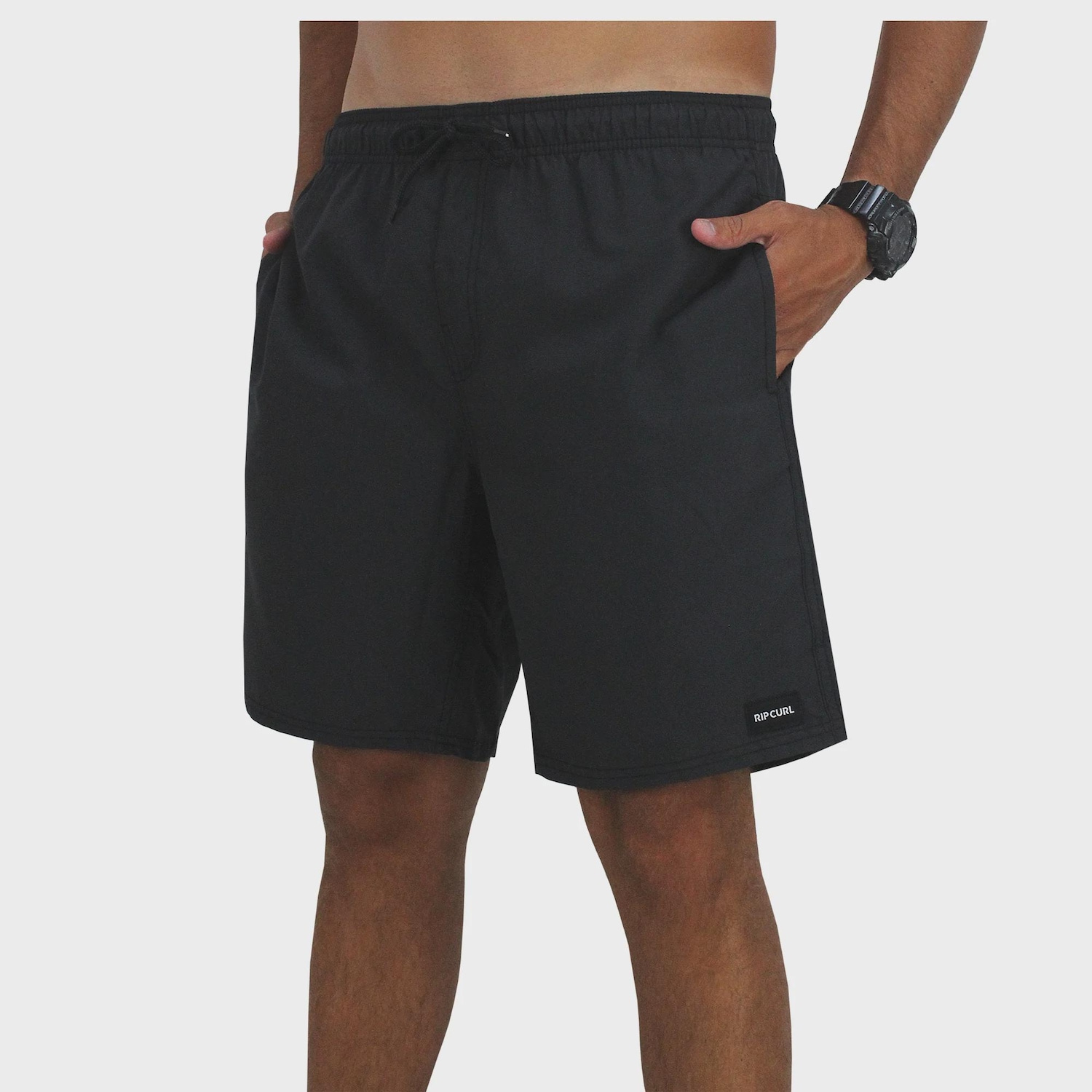 Bermuda Rip Curl Abi Washed Volley Brazil Black Importada - Masculina - Foto 1