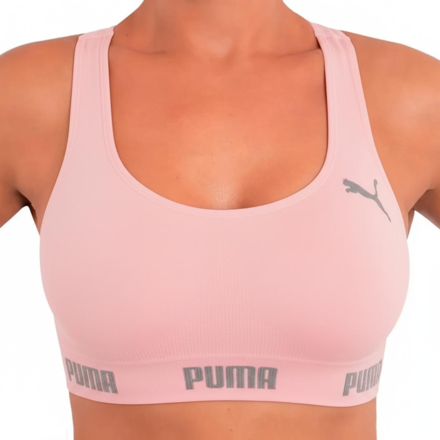 Top Puma Sem Costura - Feminino - Foto 1