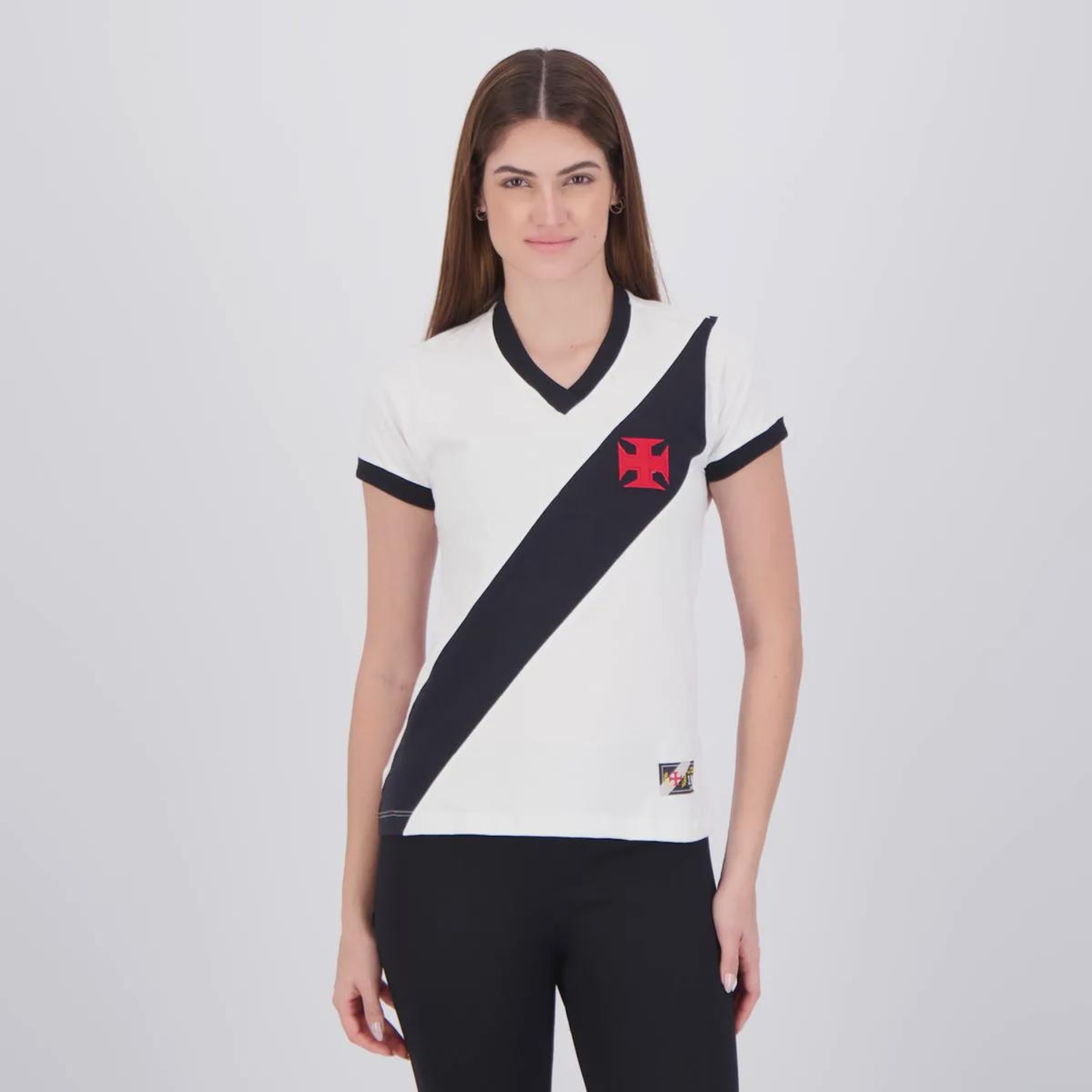 Camisa Vasco da Gama 1948 Retrô Feminina - Foto 1