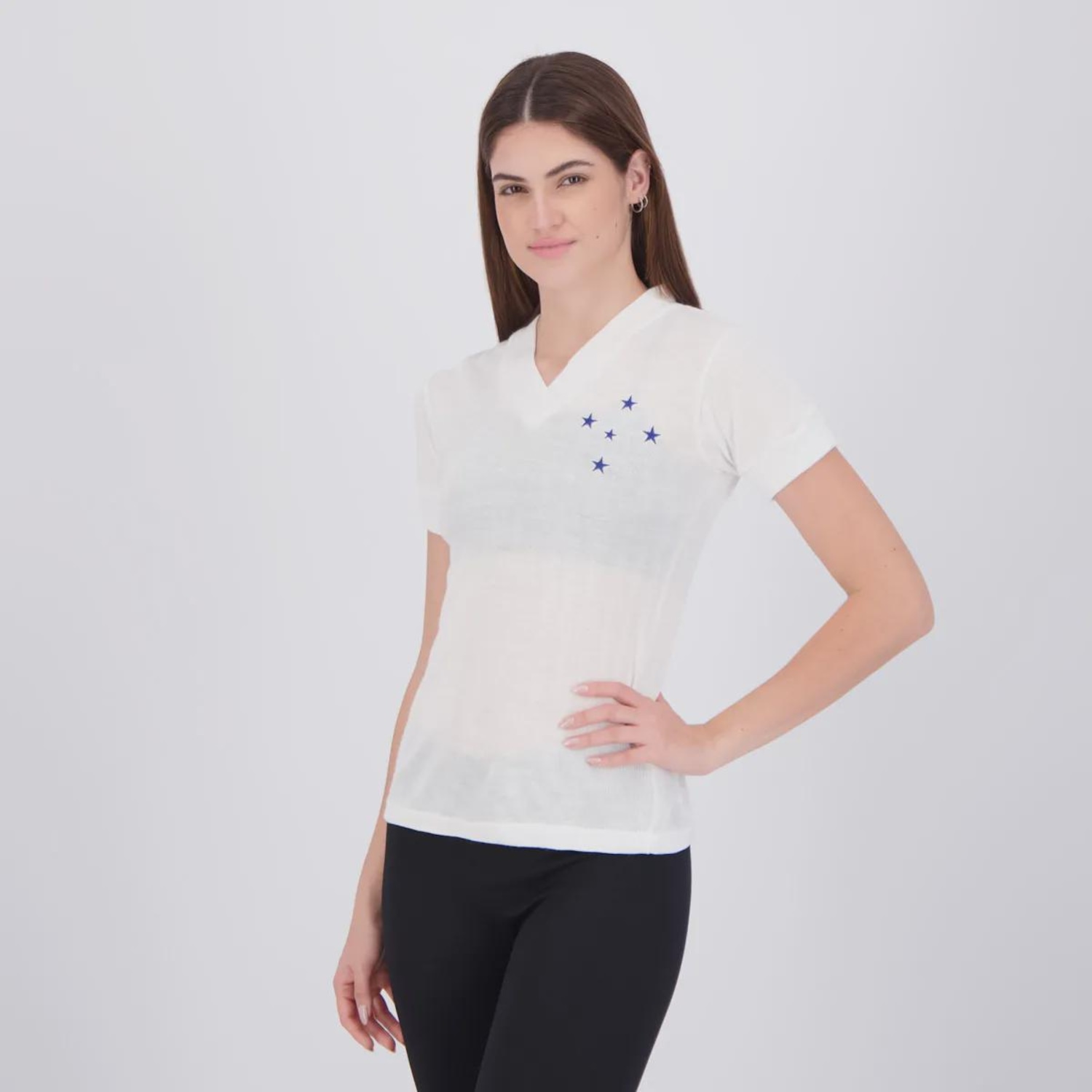 Camisa Cruzeiro Retrô 1966 Feminina - Foto 3