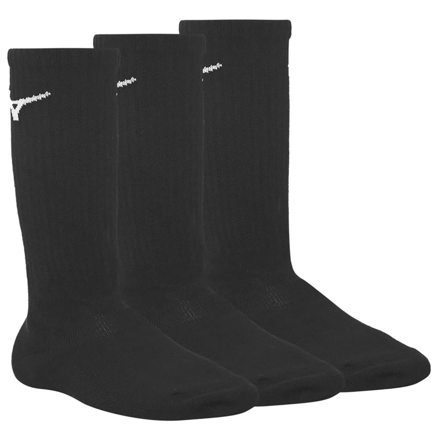 Kit Meias Mizuno Cano Alto Training com 3 Pares - Adulto - Foto 1