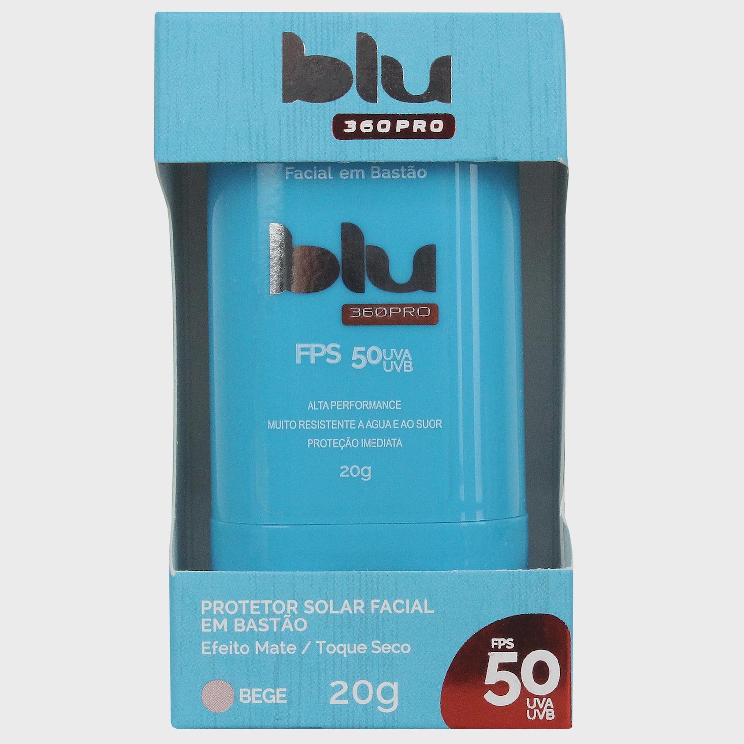 Protetor Solar Facial BLU 360 Pro FPS 50 Bege 20g - Foto 1