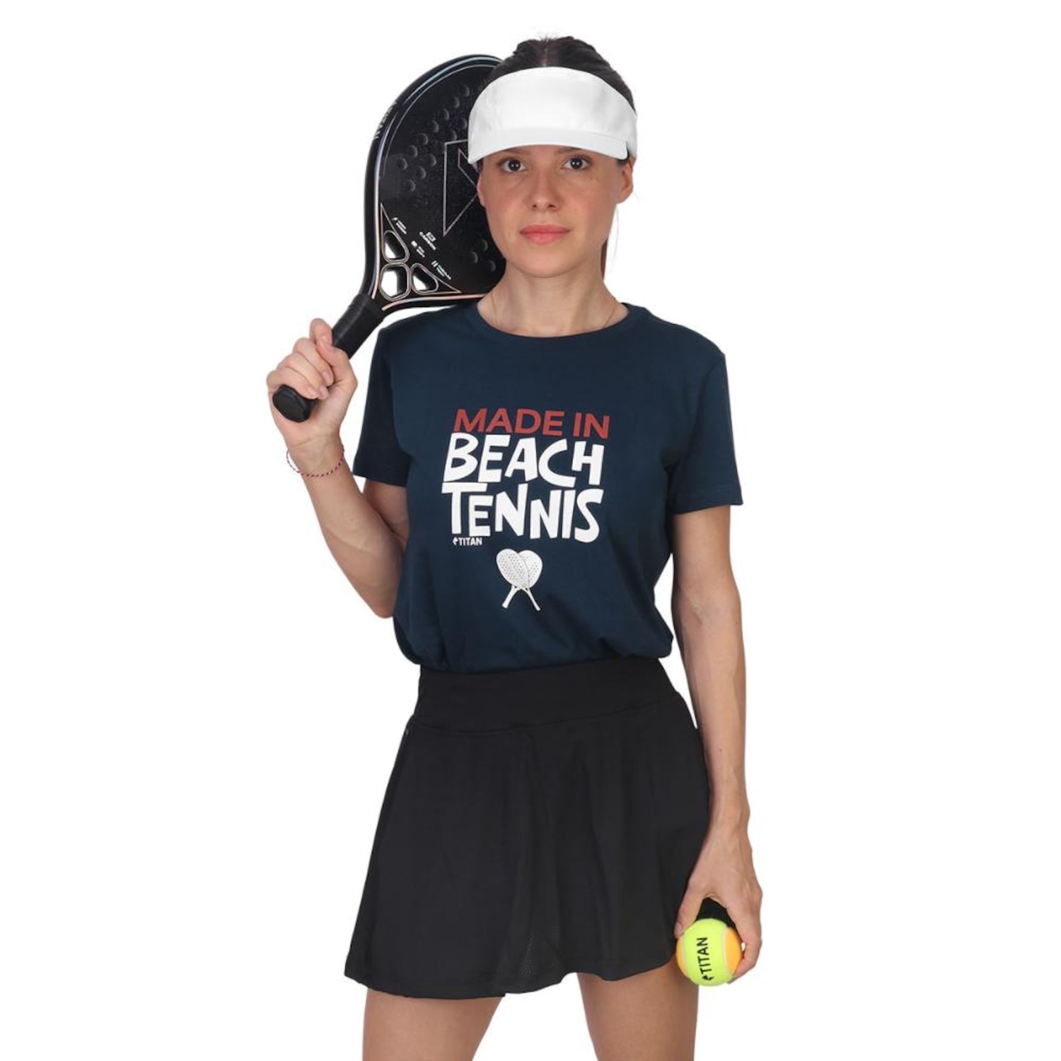 Camiseta Titan Beach Tennis Marinho - Foto 1