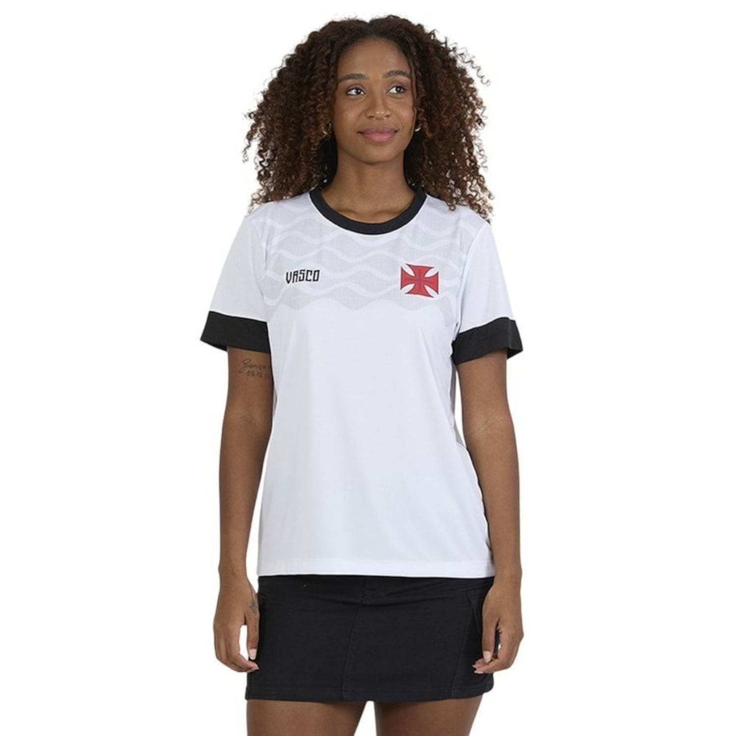 Camisa Braziline Vasco Festejar Feminina - Foto 1