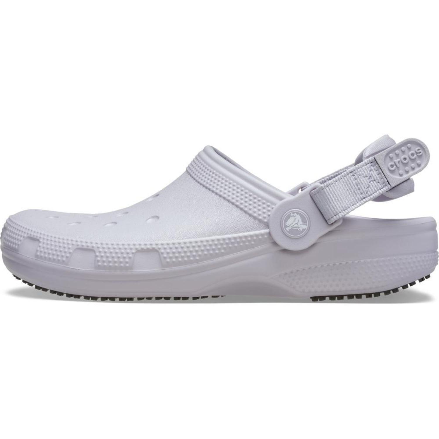 Sandália Crocs Classic Work Clog Mauve Mist - Unissex - Foto 3