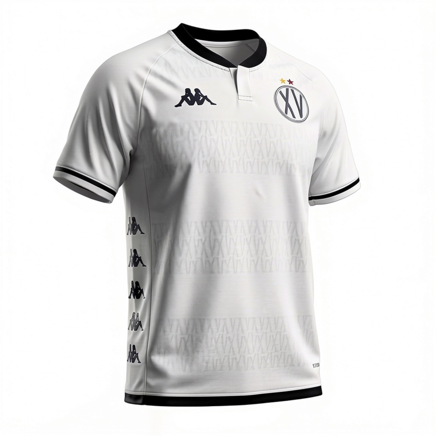 Camisa XV de Piracicaba Kappa 26/27 Uniforme 2 Jogador Plus Size - Masculina - Foto 1