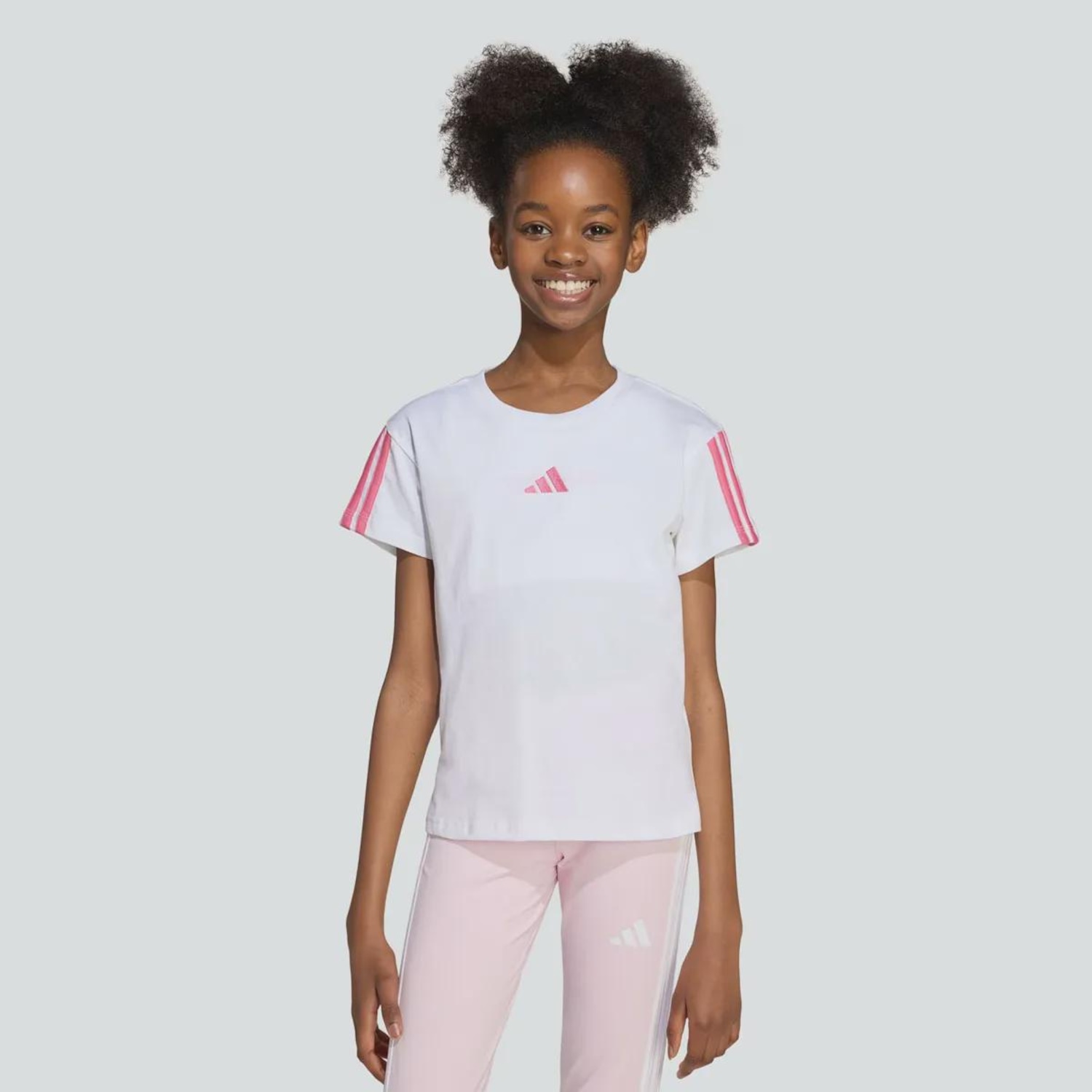 Camiseta adidas 3S 160 Infantil - Foto 1